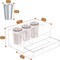 Hair Tool Organizer, Acrylic Hair Styling Tools and Blow Dryer Holder with Drawer for Bathroom Vanity Countertop (Clear)